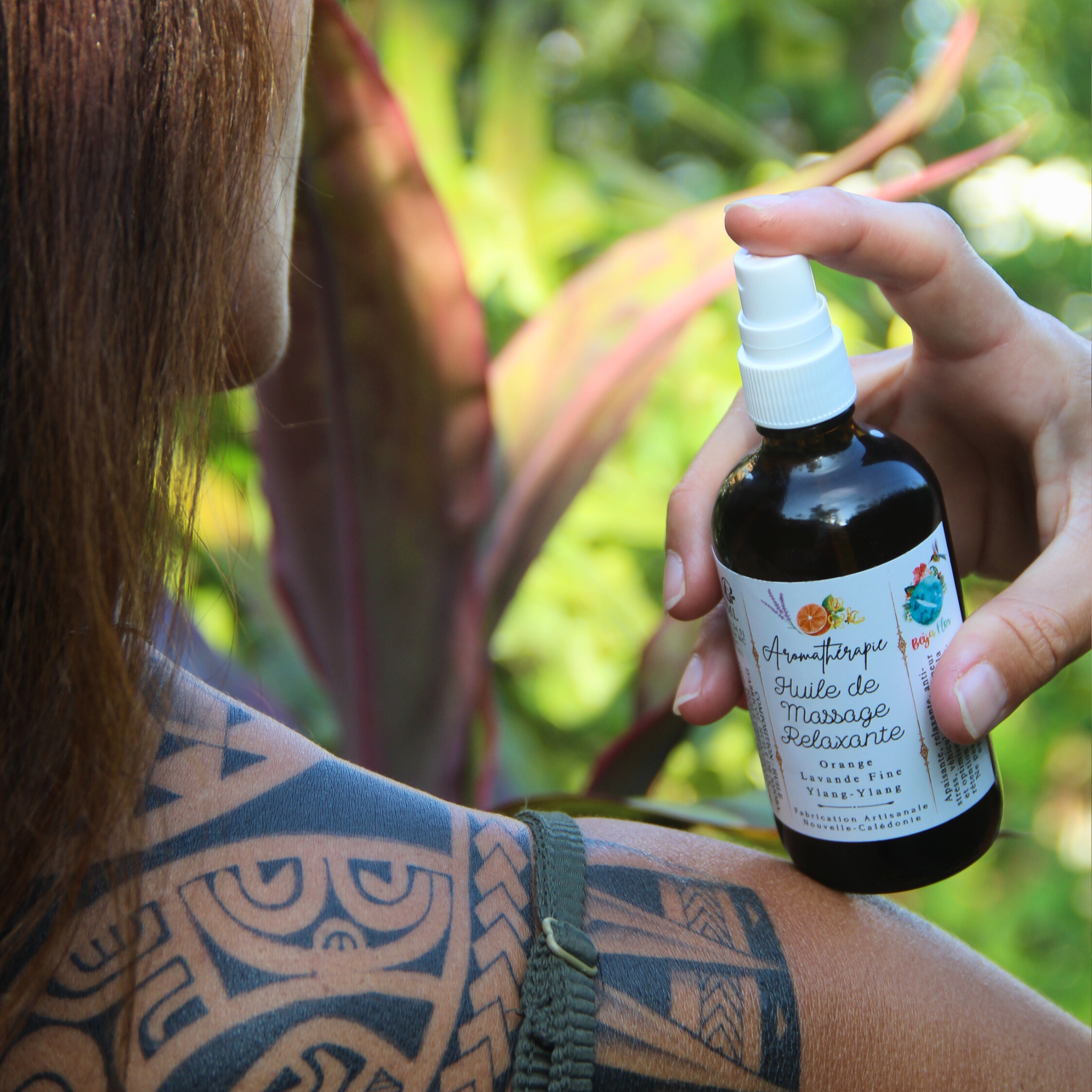 Huile de massage relaxante