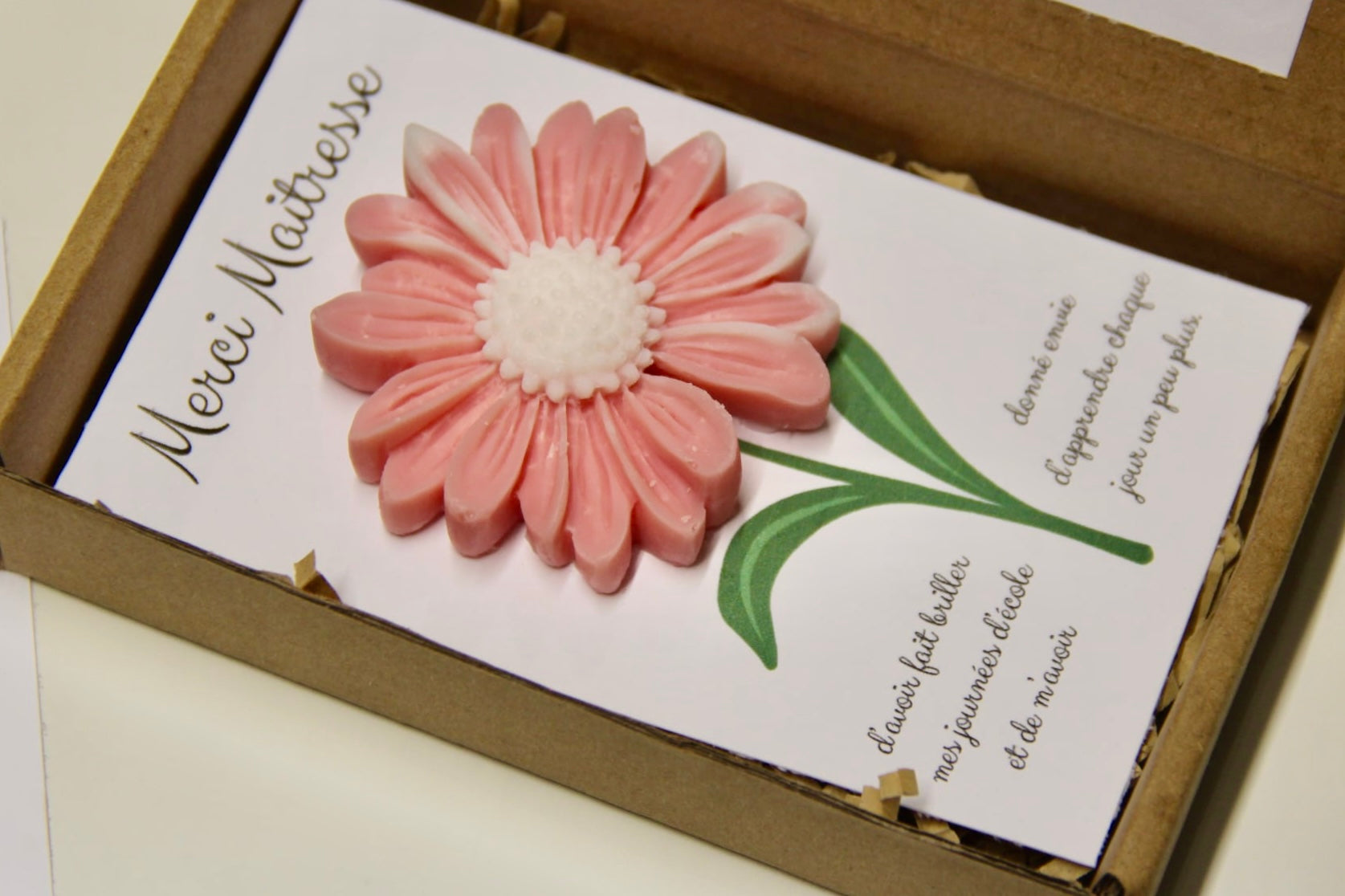 Coffret cadeau fleur parfumée