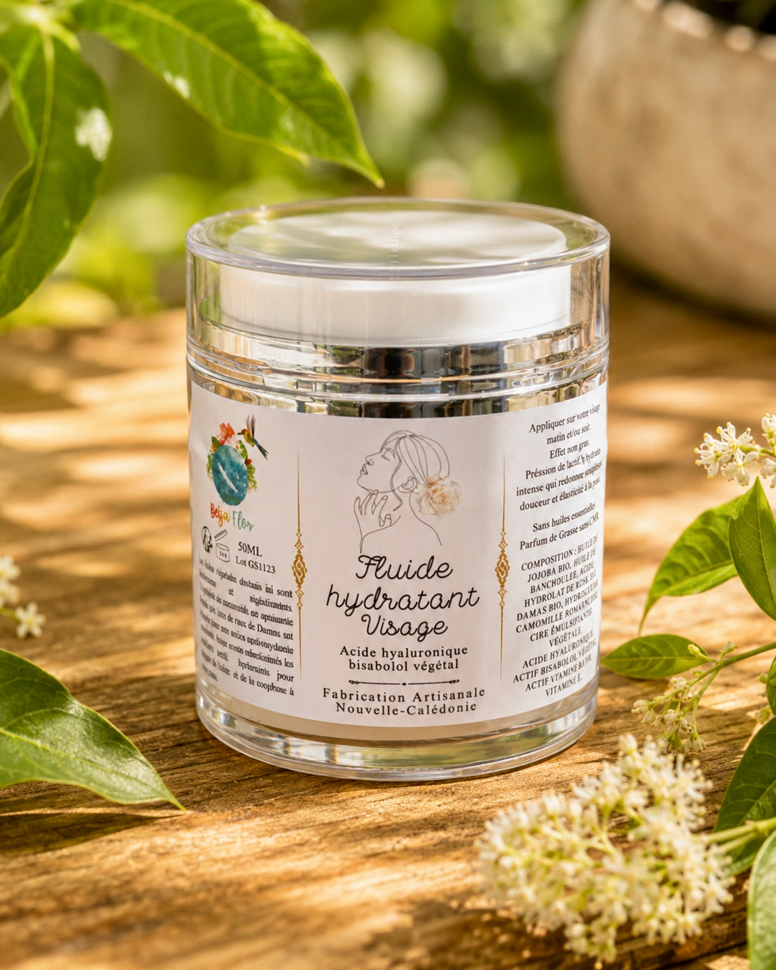 Fluide hydratant visage